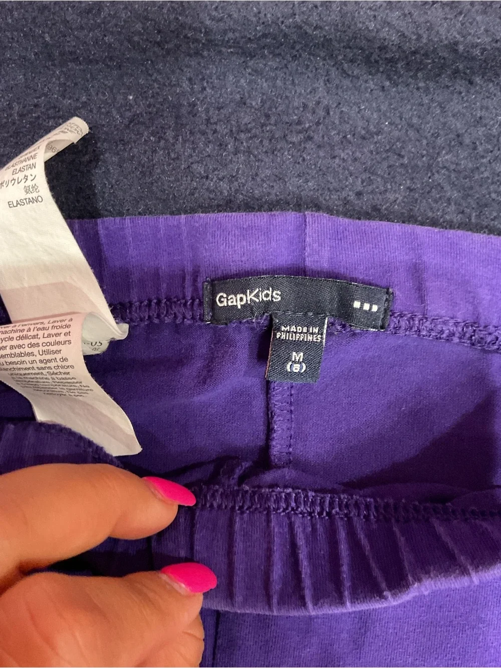 Gap Kids Girls Purple Rhinestone Leggings Size M (6)